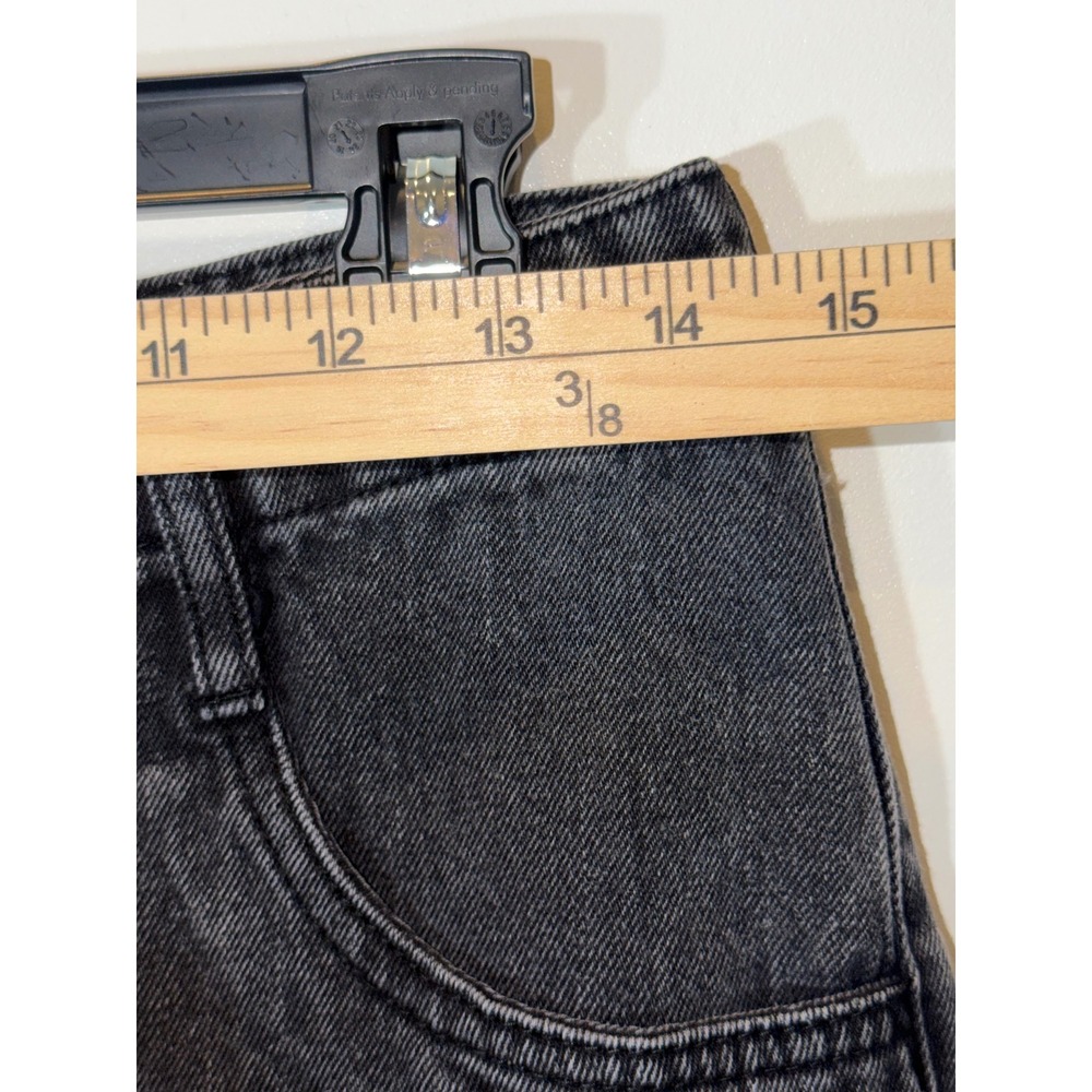 Forever 21 Women High Waisted Button Fly Washed Black Denim Jeans Size 27 - Picture 4 of 7